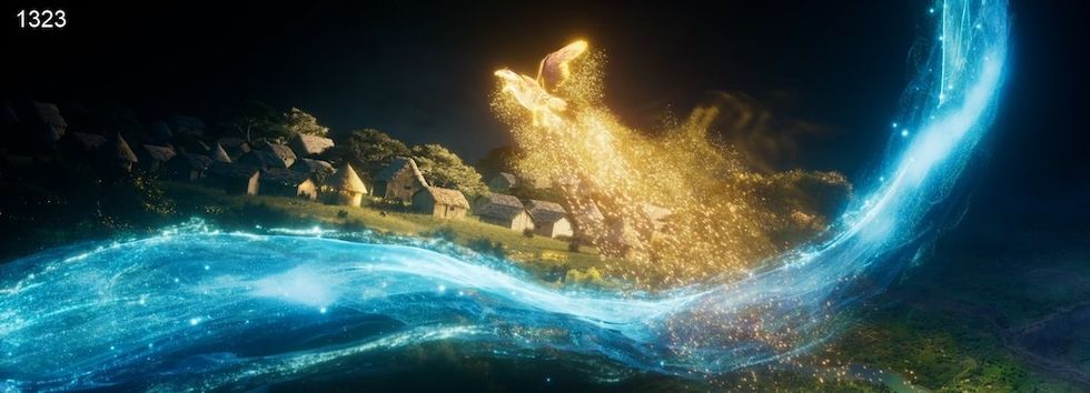 Particle effect in Battle of Red Cliffs Fantawild