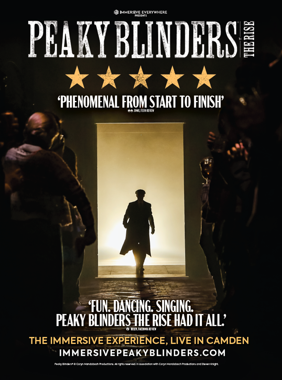 Peaky Blinders The Rise - experience poster