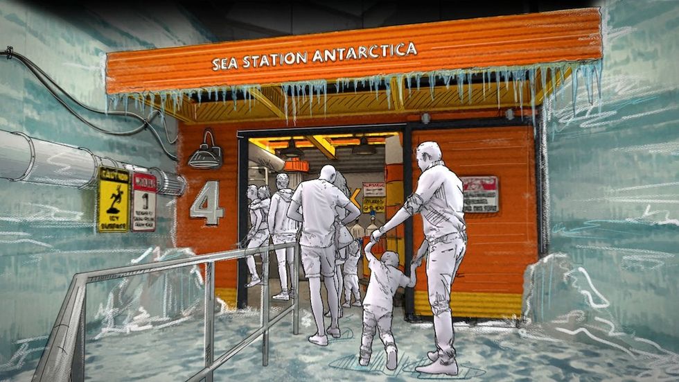 Penguin Trek concept art