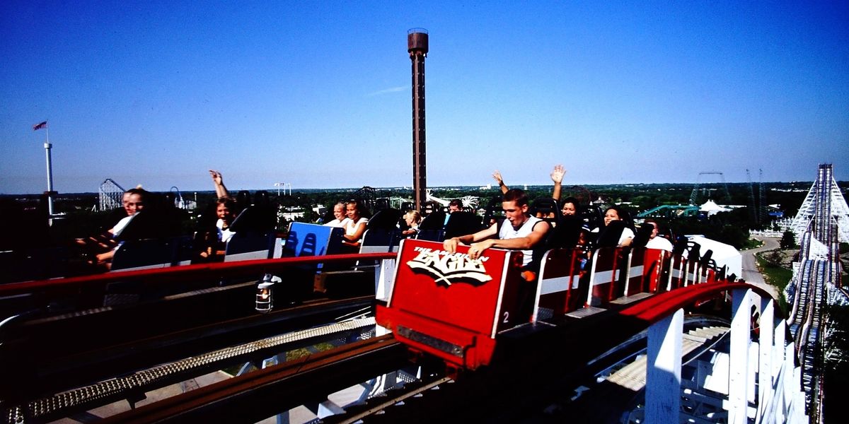 Six Flags Great America revives American Eagle coaster racing experience