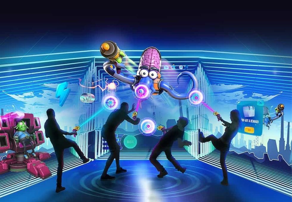 People playing inside QBIX product