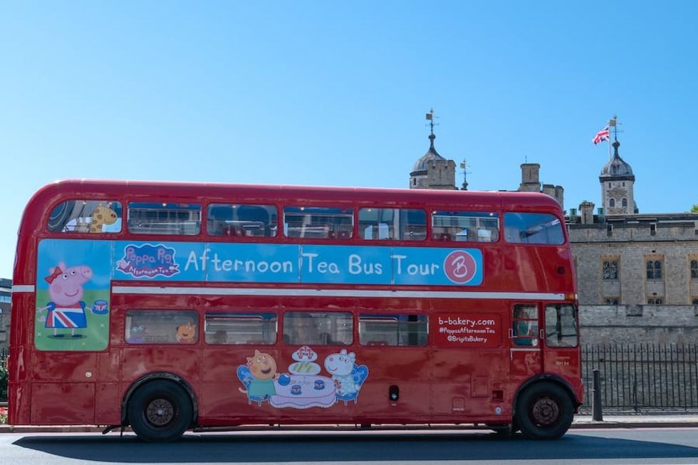 Peppa Pig afternoon tea bus tour
