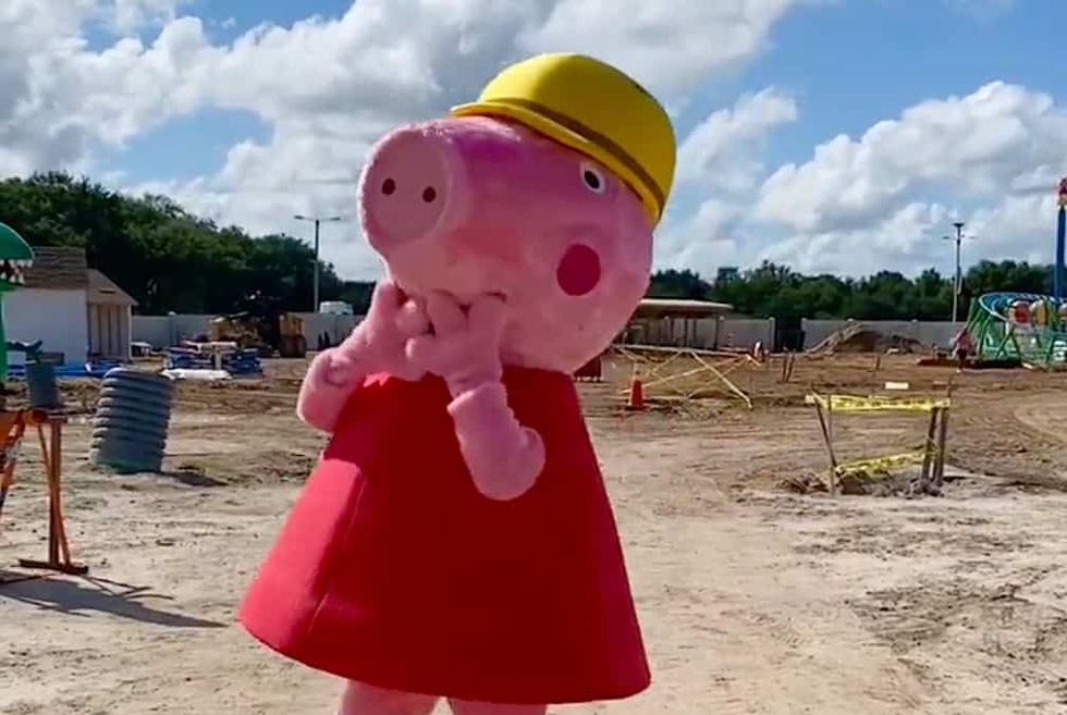peppa pig theme park construction