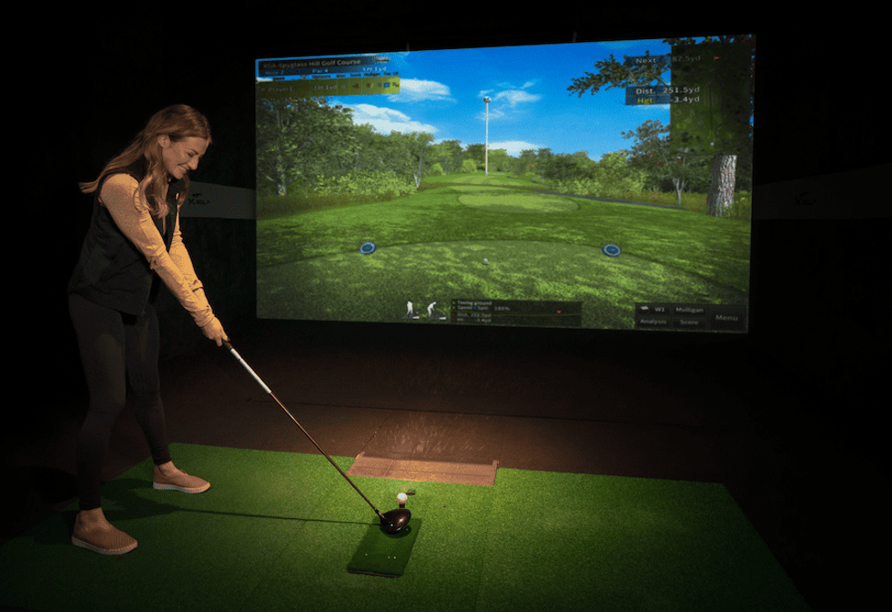 person playing x-golf