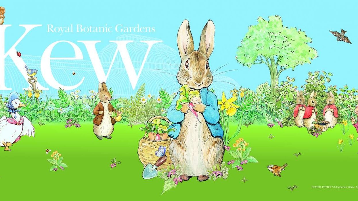 Peter Rabbit Kew Gardens Easter poster