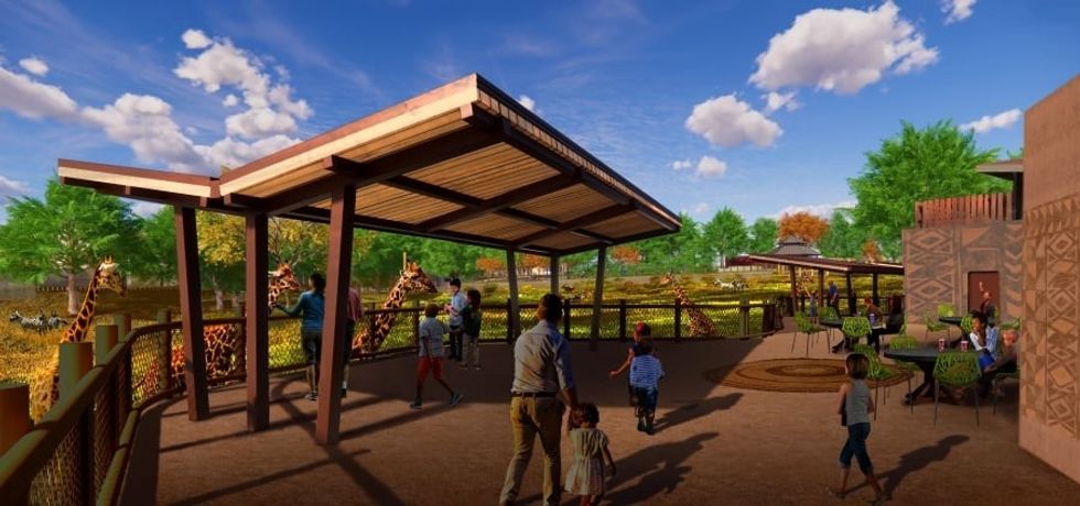 PGAV Destinations Oklahoma City Zoo Giraffe Shelter