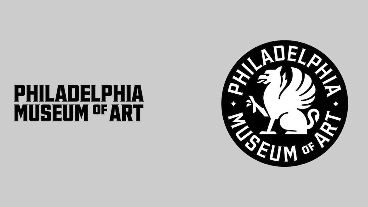 Philadelphia Museum of Art logo with a winged lion in a circle.
