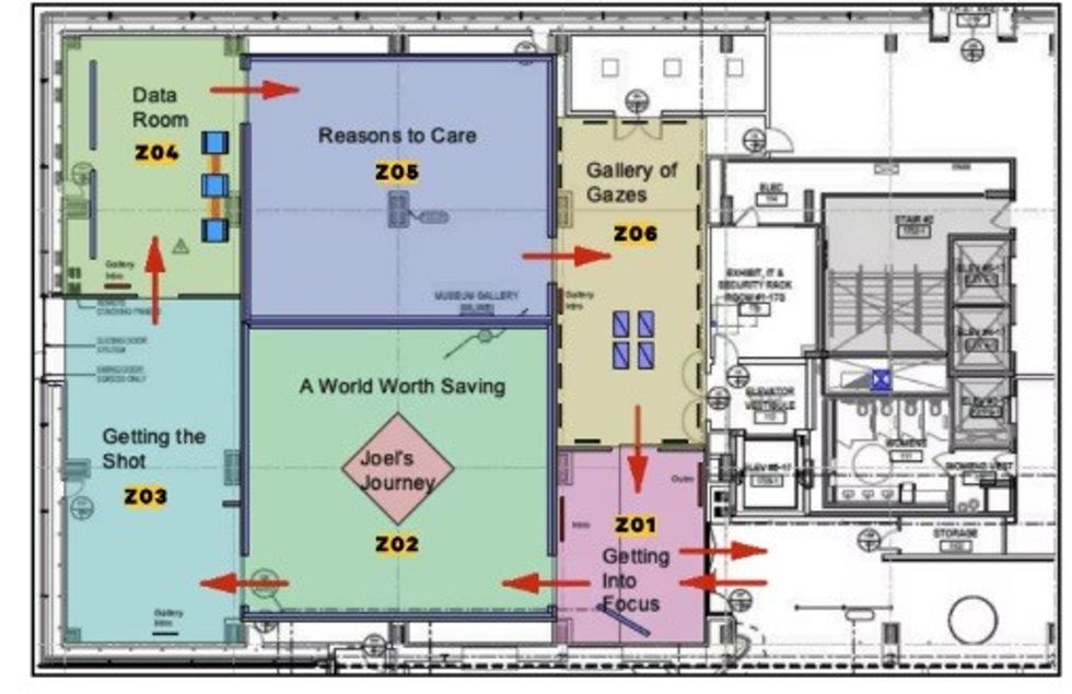Photo Ark: Animals of Earth exhibition layout