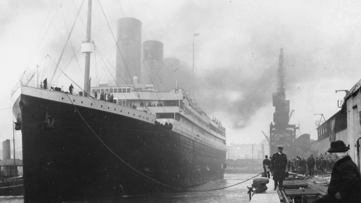 Photo of the titanic from E/M Group exhibition