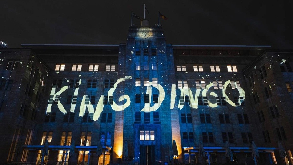 Pladia King Dingo by Vincent Namatjira at Vivid Sydney 2025