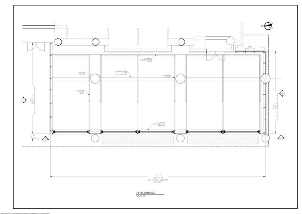 Plan for custom patio by OpenAire for Drake hip-hop OVO brand Toronto