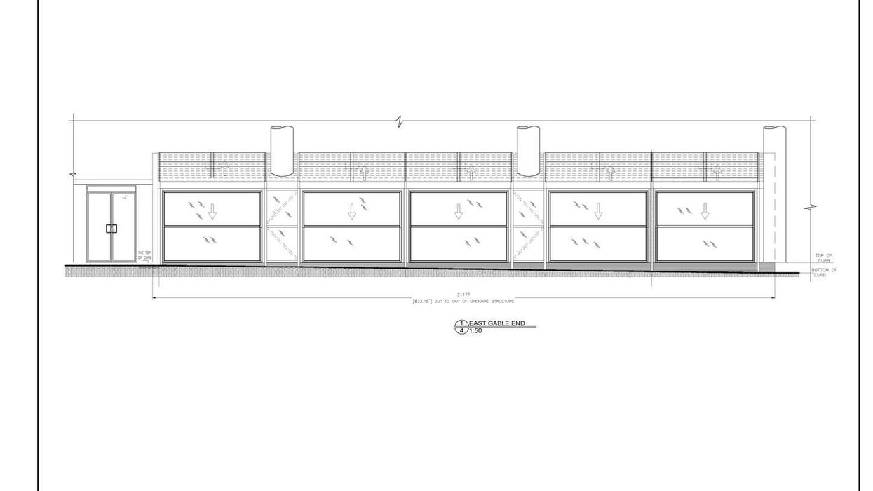 Plan of openaire all weather custom patio at new Drake OVO eatery Toronto