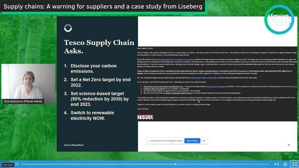 Planet mark greenloop tesco supply chain