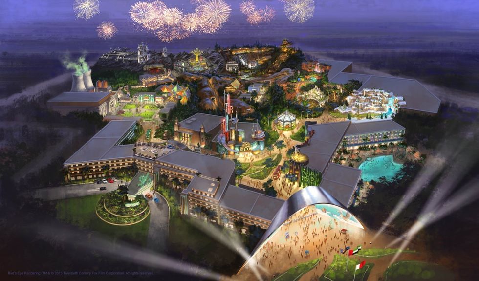 Plans for 20th Century Fox World Dubai