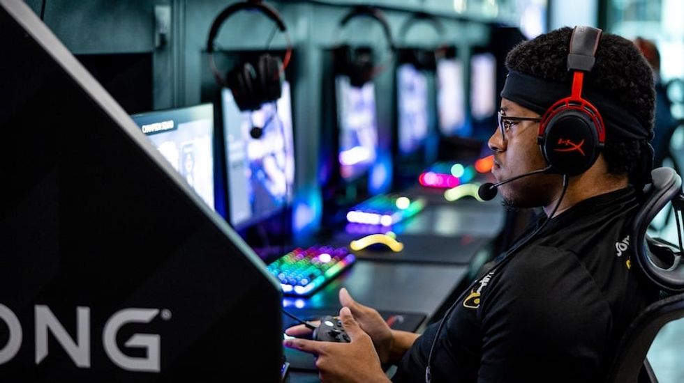 Player at Belong Gaming Arena