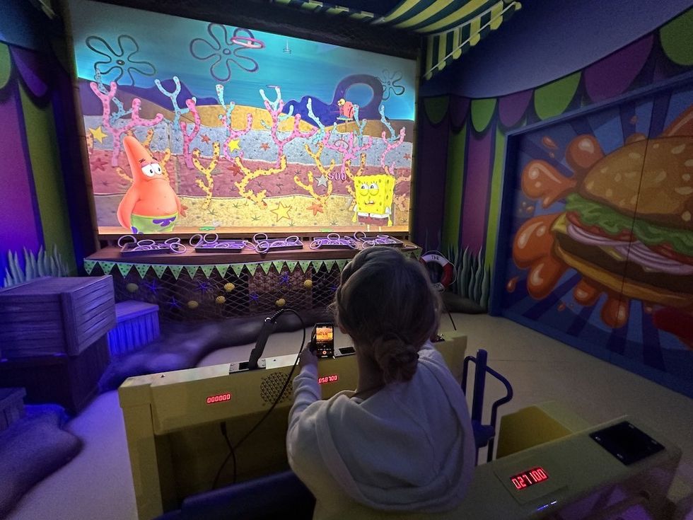 playing SpongeBob Carnival Ride Land of Legends
