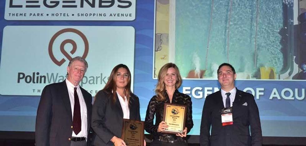 polin and land of legends receive WWA leading Edge award for waterpark