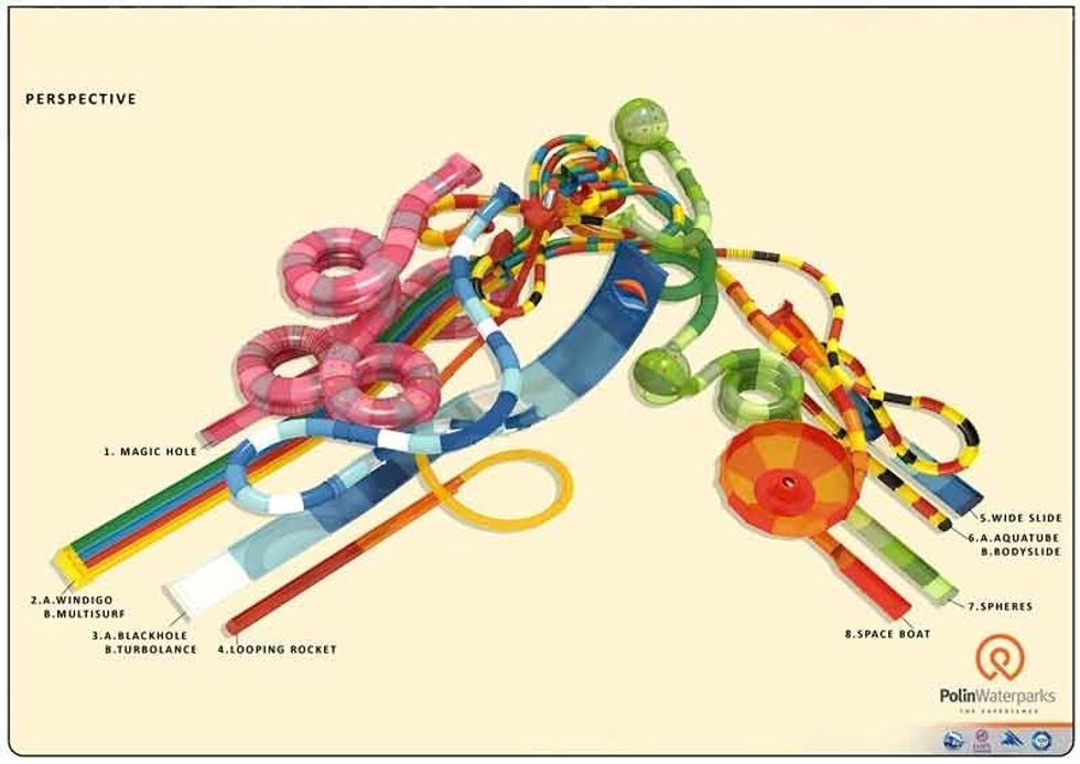 Polin design LetoLeto waterpark in Tyumen Russia