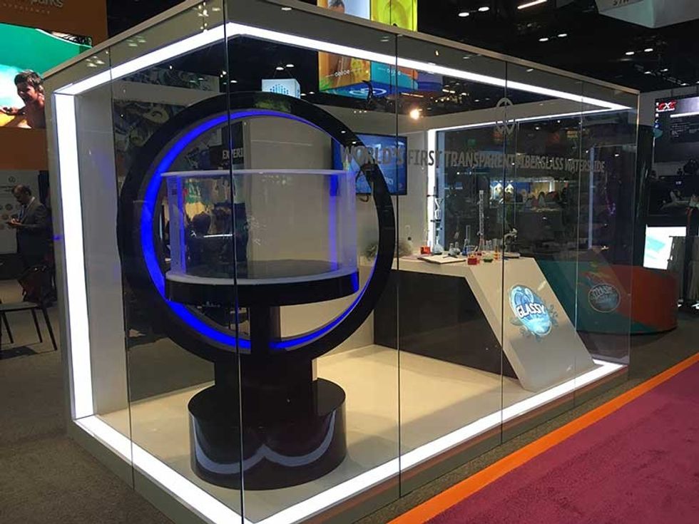 Polin Waterparks creates Glassy world's first fully transparent waterslide