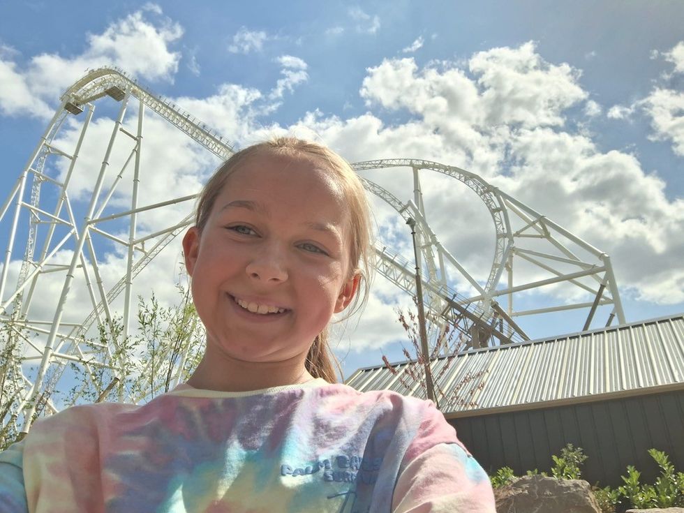 Polly, aged 10, with Hyperia