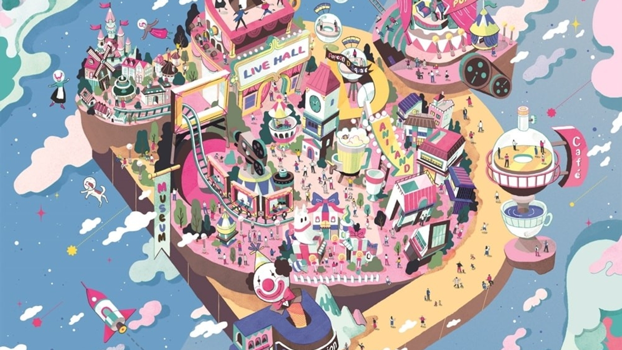 Popcorn D-Square. Animation theme park. Hyduai Development Company. Daewon Media. Seoul.