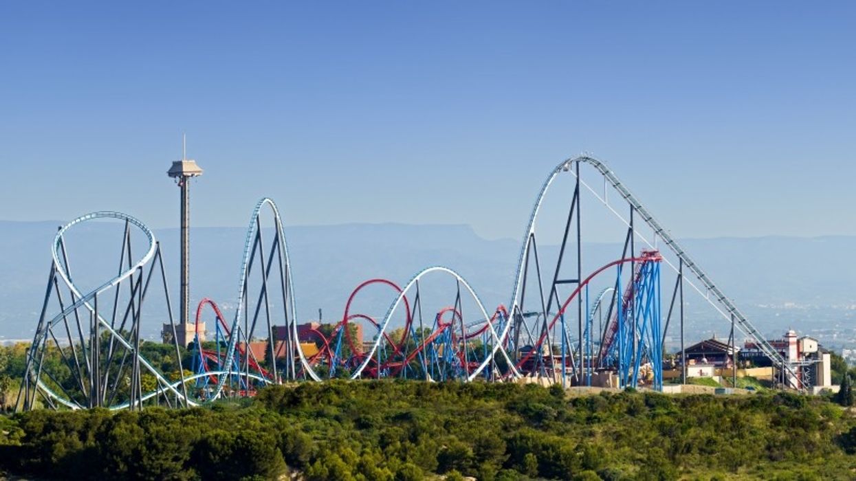 PortAventura Shambala coaster skyline