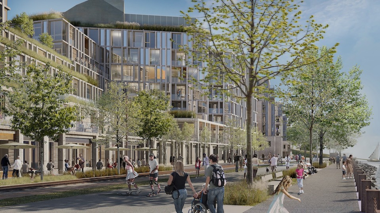 Portland Foreside rendering along Casco Bay