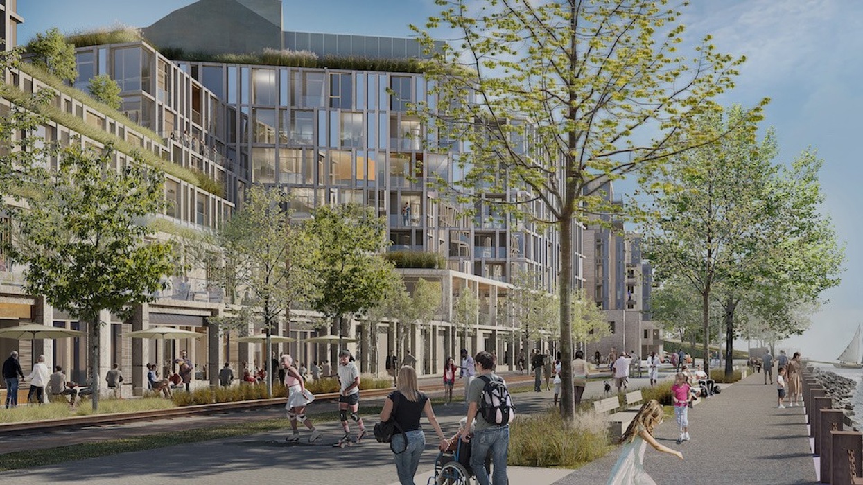 Portland Foreside rendering along Casco Bay