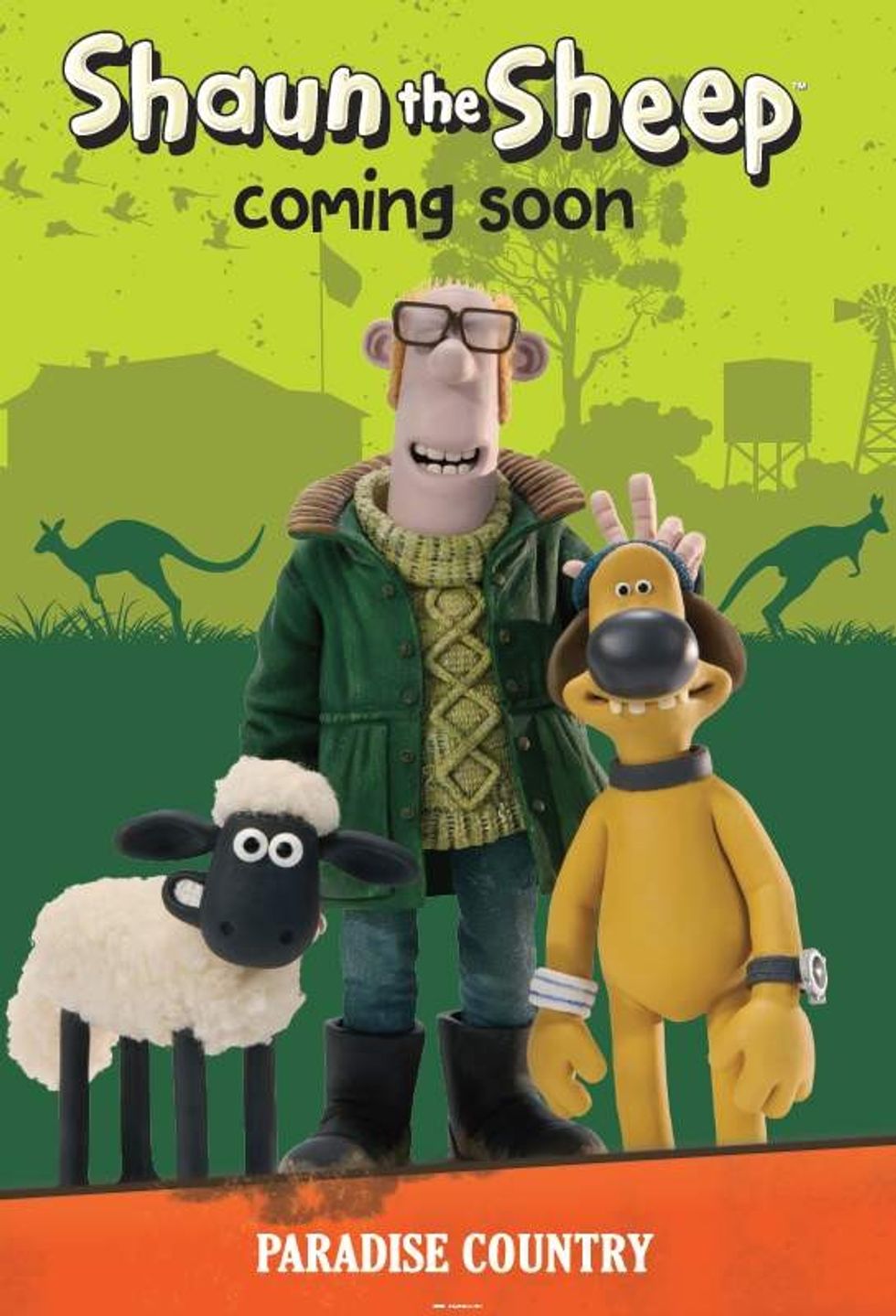 poster for shaun the sheep attraction paradise country australia