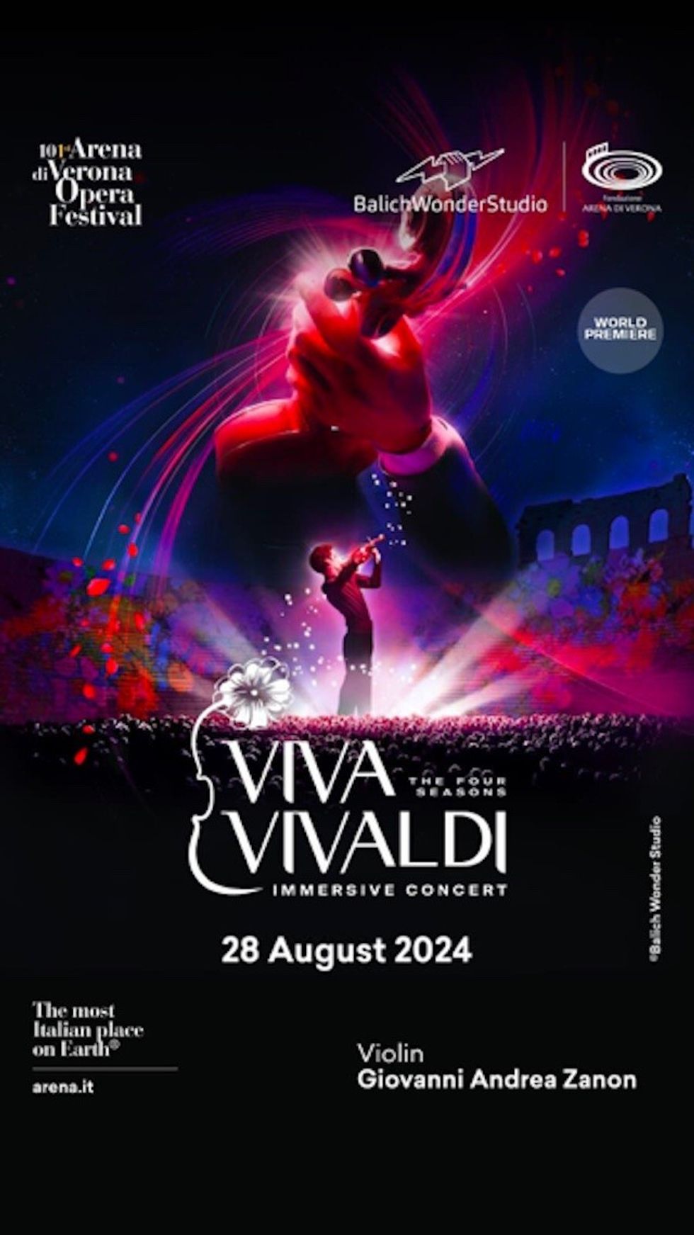 poster for viva vivaldi immersive concert balich