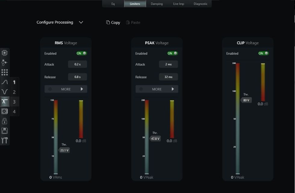 Powersoft A+ Limiter redesign
