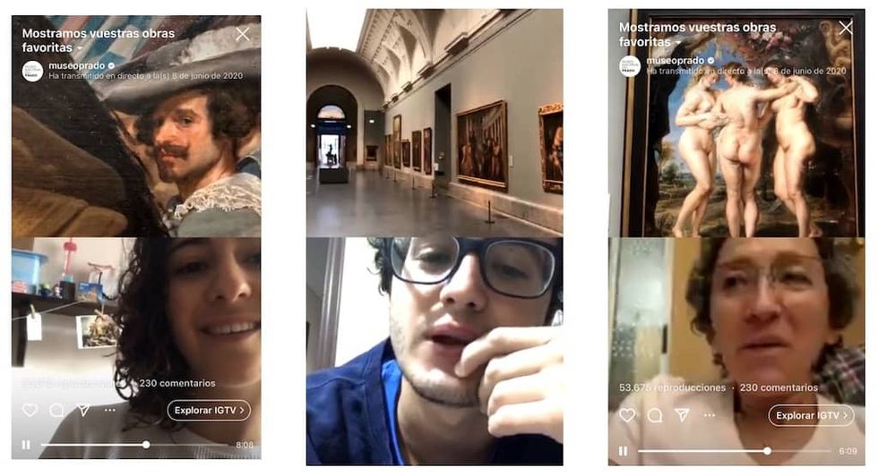 Prado IG Live during COVID