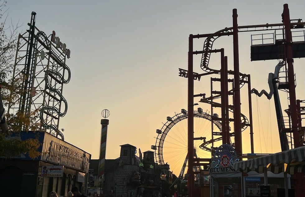 Prater Wien sunset