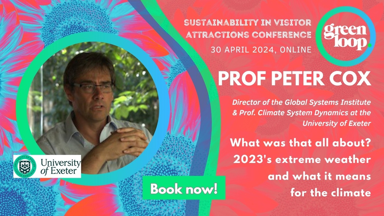 Prof Peter Cox speaking at greenloop 2024