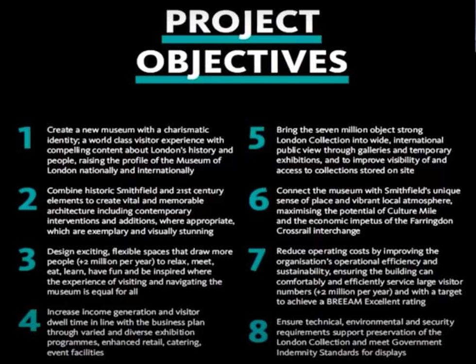 project objectives moving to West Smithfield