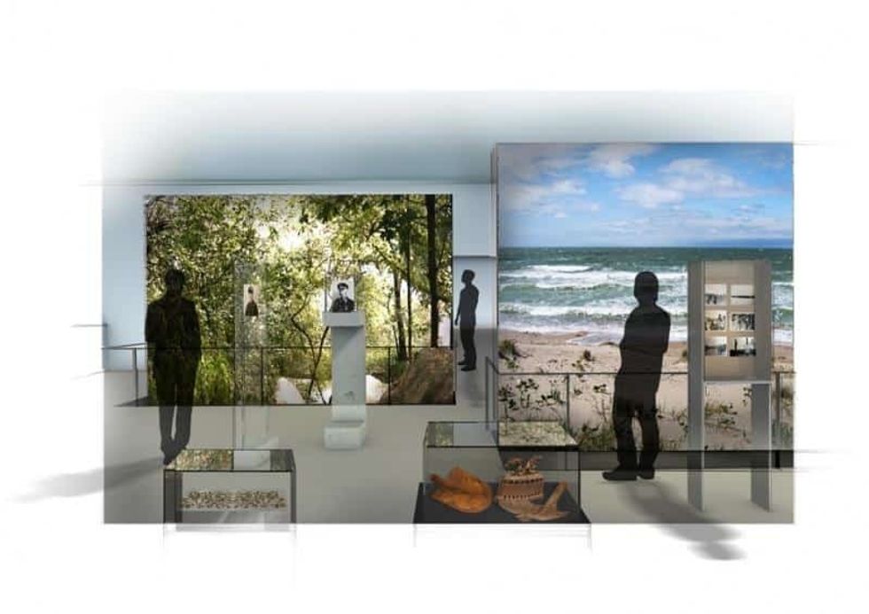 Projections on the wall from Sysco Productions at the IWM