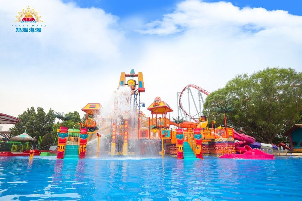 ProSlide Playa Maya water park expansion wide shot