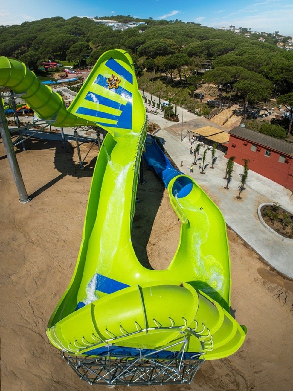 ProSlide Water World Lloret - Double TorndoWAVE Aerial Vertical