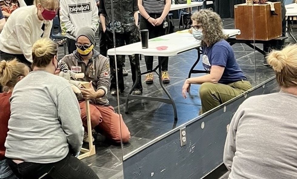 Puppet masterclass from Bezark at University of North Carolina School for the Arts