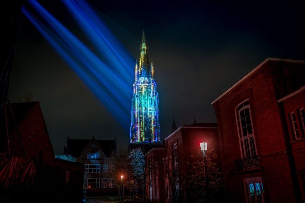 PWL Church of Our Lady Bruges during Winterglow