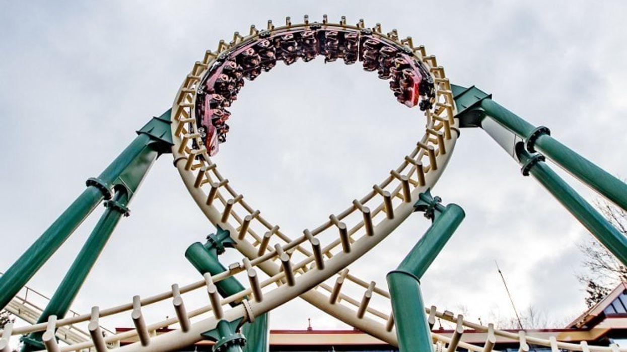 Python roller coaster at Efteling, the park has an honourable mention on our list of the world's top theme parks of the decade