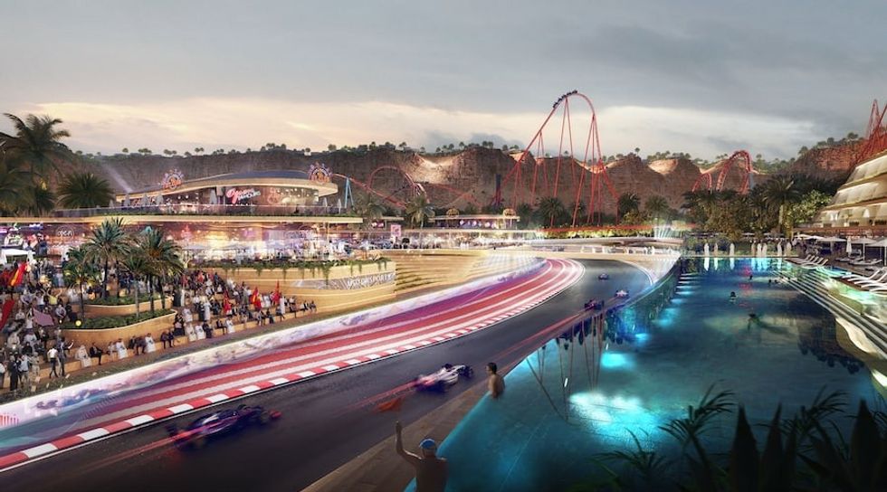Qiddiya Speed track Pool View