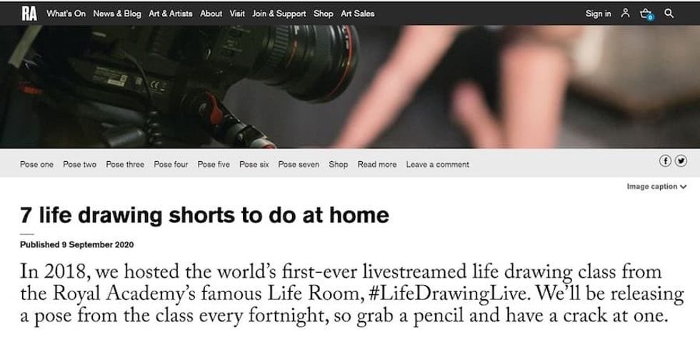 RA Life Drawing Live Axel Rüger