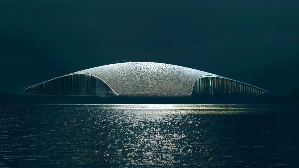 RAA selected as exhibition designer for The Whale The Whale, Dorte Mandrup AS. Rendering by Mir, Bergen.
