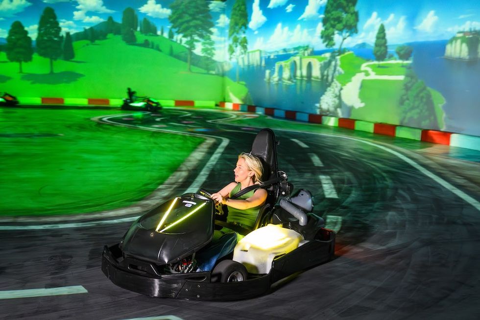 racer at Chaos Karts Manchester