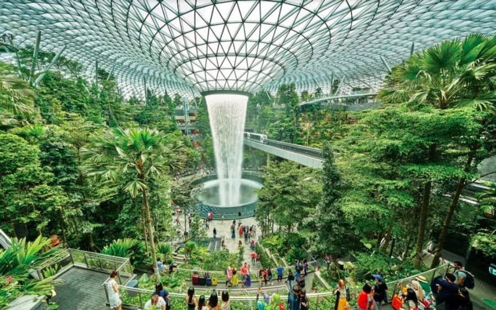 Rain Vortex Changi Airport