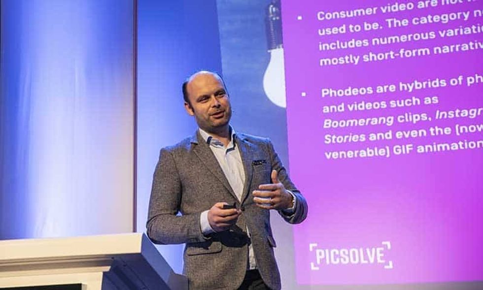 Raphael de Borman Picsolve attractionsTECH by blooloop at ISE 2019