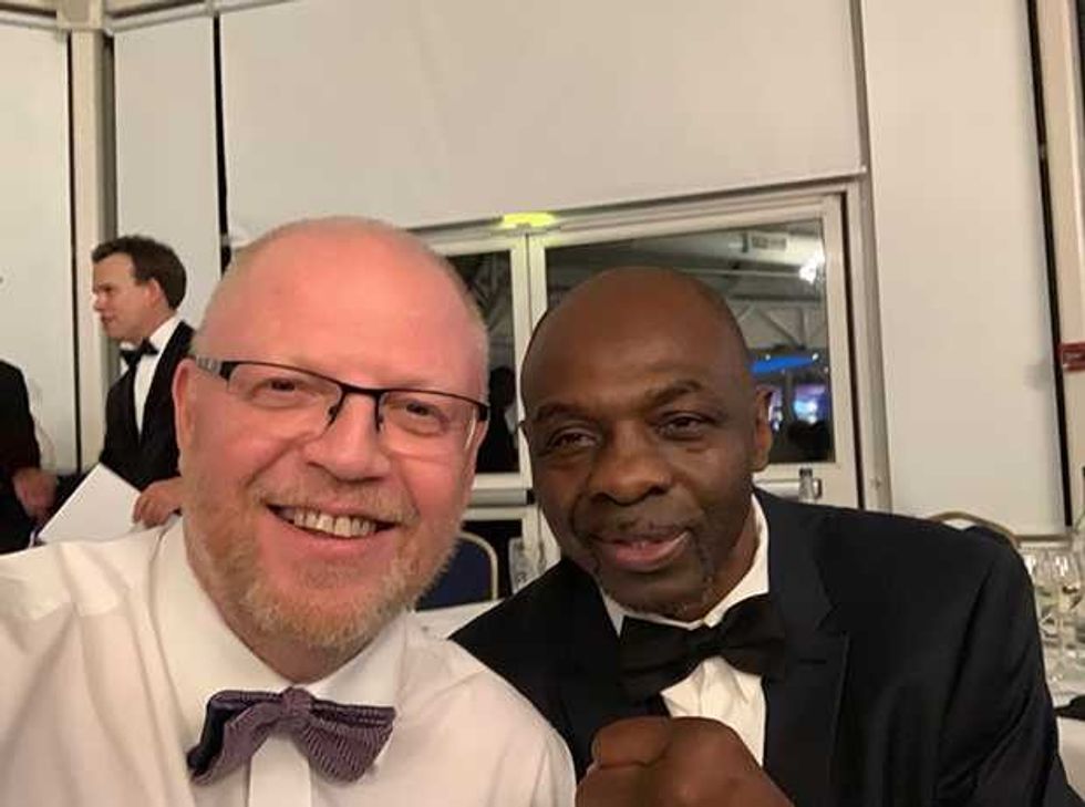 Raymond Hole with James Cook