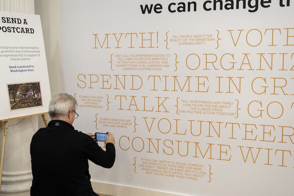 Recommended actions at Climate Museum PopUp