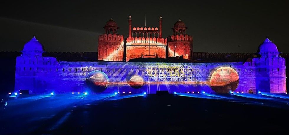 Red Fort projection mapping Christie